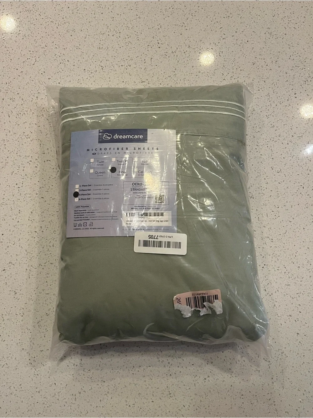 King Size 4 Piece Sheet Set